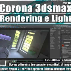 Corona 1 5 in 3dsmax 2016 Rendering e Light Vol 1 Cd Front 3D model