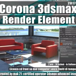 Corona 1 6 in 3dsmax 2017 Render Element Vol 5 Cd Front 3D model