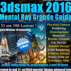 Corso 3ds max 2016 Mental Ray Grande Guida 3 mesi  3D model