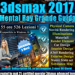Corso 3ds max 2017 Mental Ray Grande Guida 3 mesi  3D model