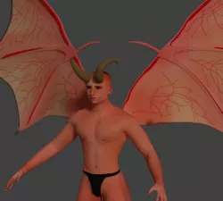 Demon Man Incubus 3D model