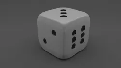Dice cube 3D model