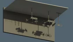 Display Wall and  Ceiling Mount Revit Families  3D model