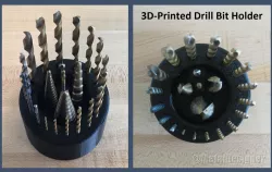 Drill Bit Stand 3D Printed