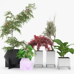 Dune Planters Frida Metal Planter 3D model