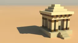 Egypt Building Low-poly  3D model