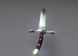 Espada Messer Low-poly  3D model