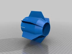 Fins for 1.5l PET water-rocket
