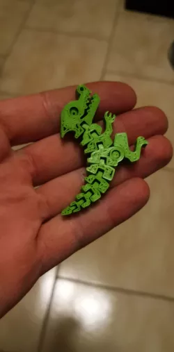 Flex Dino Keychain Low-poly  3D model