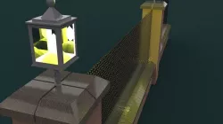 Front yard home  Low-poly  3D model