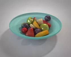 Fruit Snacks Low-poly  3D model