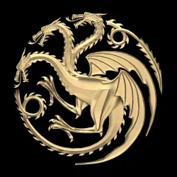 Game of Thrones - House Targaryen sigil Low poly Low-poly  3D model