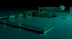 Gas station 3D model
