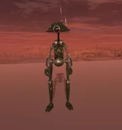 Gedeon Robot  - Rigged  Animated - Low-poly  3D model