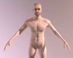 Generic Male Character Low-poly  3D model