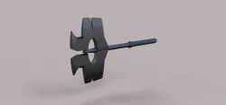 Genuine Axe of Phractos from Dota 2 3D model