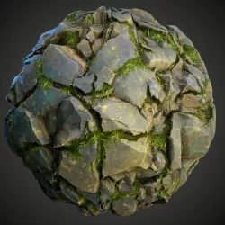 Grassy Rock Cliff Texture
