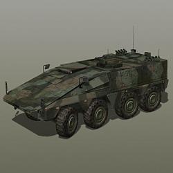 gtk boxer armoured fighting vehicle with interior low polygon 3d models ...