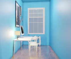 home office scene 3D model