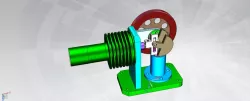 HOROZINTAL striling motor