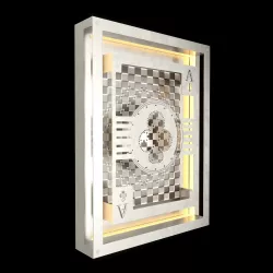 Hustle Ace Of Clubs lamp on the wall 3D model