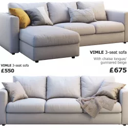  Ikea Vimle 2 options 3D model