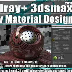 Iray piu in 3dsmax 2016 vMaterial Design Vol 9 Cd Front 3D model