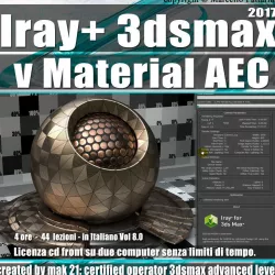 Iray piu in 3dsmax 2017 vMaterial AEC Vol 8 Cd Front 3D model