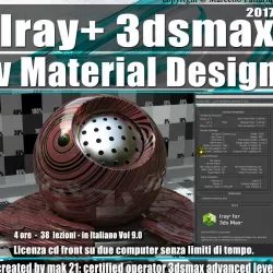 Iray piu in 3dsmax 2017 vMaterial Design Vol 9 Cd Front 3D model