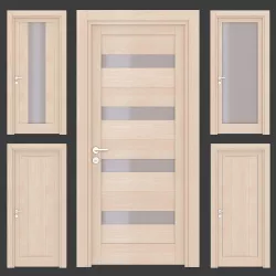 Ital doors Light Oak 1 3D model