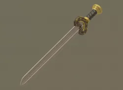 Kings sword Herugrim Low-poly  3D model