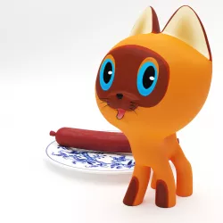 Kitten Gav 3D model
