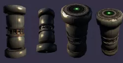 Large Sci-Fi Barrel  Low-poly  3D model