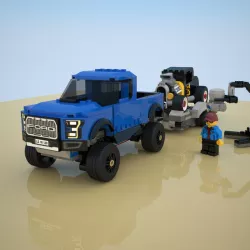 LEGO Set 75875 - Ford F-150 Raptor & Ford Model A Hot Rod