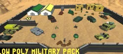 Low Poly Military Pack Low-poly  3D model