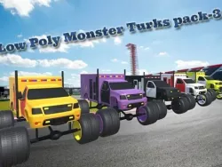  Low Poly Monster Turks pack-3 Low-poly  3D model