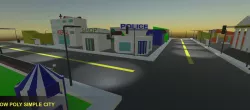 Low Poly Simple City Low-poly  3D model