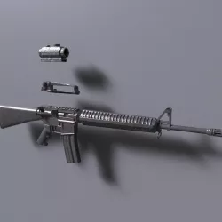 M16A1 3D model