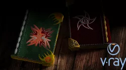 Magic Book Low-poly  3D model