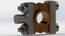 Marine engine connecting rod