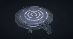 Mars Kit Bash - Landing Pad Low-poly  3D model