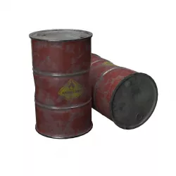 Metal oil Barrel 3D model