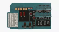 Mi-8MT Mi-17MT Left Circuit Breaker Console English Low-poly  3D model