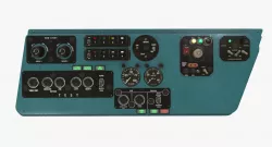 Mi-8MT Mi-17MT Left Side Console English Low-poly  3D model