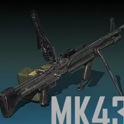Mk-43 Mod 0 machine gun 3D model