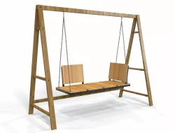 Modern Swing with Seating 3D model