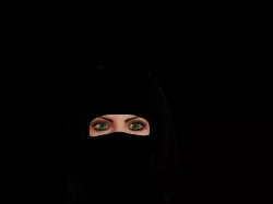 Ninja female character Low-poly  3D model