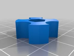 Nut Handle for 3D printer quick connect