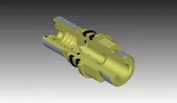 One way gas fill valve