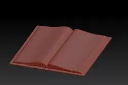 open book 3D model